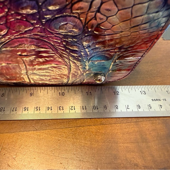 Brahmin Large Duxbury Satchel – Parrish Melbourne – RARE Multicolor Print! - Picture 5 of 11